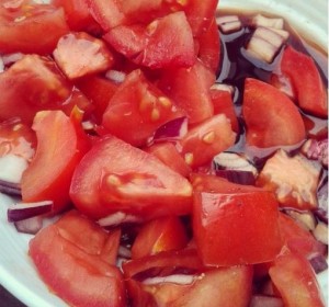 zomerse tomatensalade