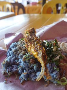 Nasi kerabu Kota Bharu